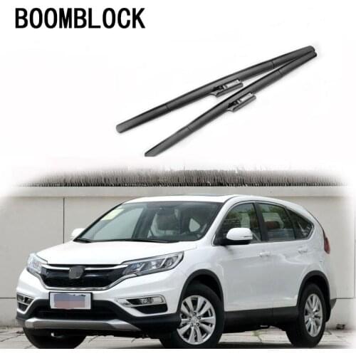 BOOMBLOCK 2PCS High Quality Front Windshield Wiper Blades For 1995-2016 Honda CRV CR-V Mk1 Mk2 Mk3 Mk4 Accessories
