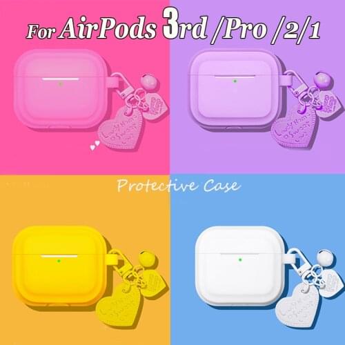 Cute For Airpods Pro Case Soft Silicone Earphone Cases For Apple Air Pods Pro 1 2 3 Cover Bags Protective Accessories For AirPod