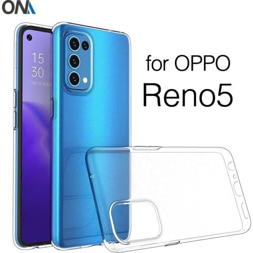Ultrathin Phone Back Funda for Oppo Reno 5 4G / Pro 5G Full Cover Case Soft TPU Bags for Reno5 Pro Plus 5G