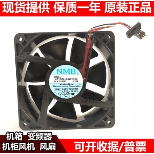 New original NMB 4715KL-05W-B39 24V 0.36A lathe inverter axial flow fan Fanuc system cooling fan