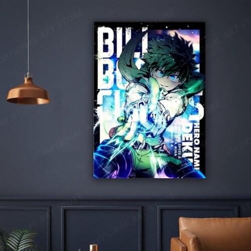 Japanese Anime My Hero Academia Poster Pictures Comics Wall Art Canvas Painting for Bedroom Living Room Home Decoration Cuadros