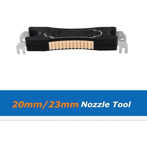 1pc 3D Printer Parts 20mm 23mm Steel Prong Printed Model Dual Nozzle Tool For Ender-3 Prusa V6 Heater Block