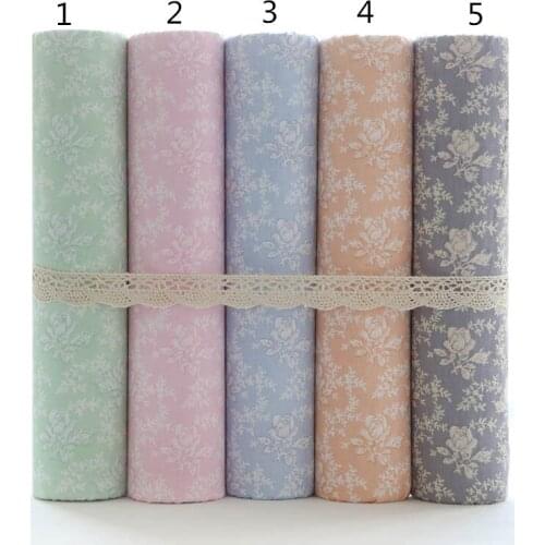 160cm*50cm Chic rose fabric printed cloth cotton fabric patchwork sewing tecido tissue quilt DIY tilda doll cloth crafts fabric