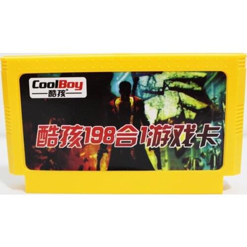 198 In 1 No repeated 60pin Games with Contra DOUBLE DRAGON Chip & Dale 8 Bit Game Card