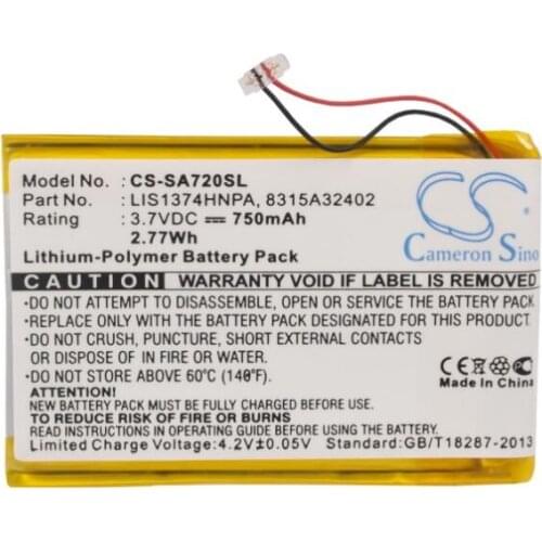 Cameron sino 750mah battery for SONY NWZ-820 NWZ-A720 NWZ-A726 NWZ-A728 NWZ-A729BLK NWZ-A826 NWZ-A828 NWZ-A829 NWZ-S738