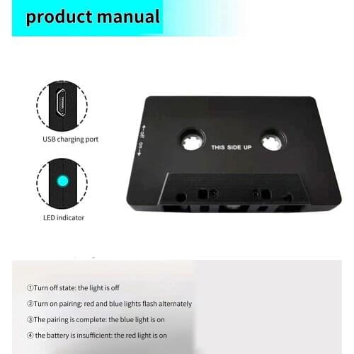 Auto Bluetooth Converter Car Tape MP3/SBC/Stereo Bluetooth Audio Cassette For Aux Adapter Smartphone Cassette Player Adapter