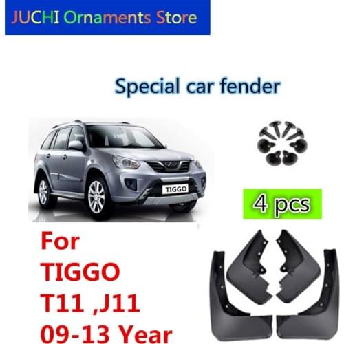 Car Fender Mudguard Splash Flaps Mud Guard Mudflap Accessories for Chery Tiggo ，Chery T11, Chery J11