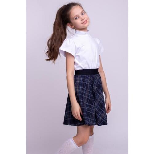 Batik White Turtlenecks For Girls