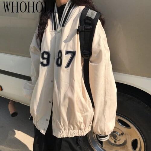 Baseball Uniform Jackets For Women 2021 Spring And Autumn New High-quality Loose And Thin Couple Retro Clothes Oversized Jacket
