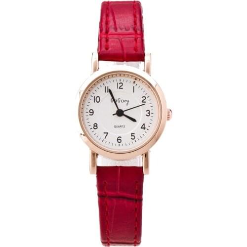 Popular fashion small dial ladies watch digital scale ladies belt watch trend double-sided student watch holiday gift watch