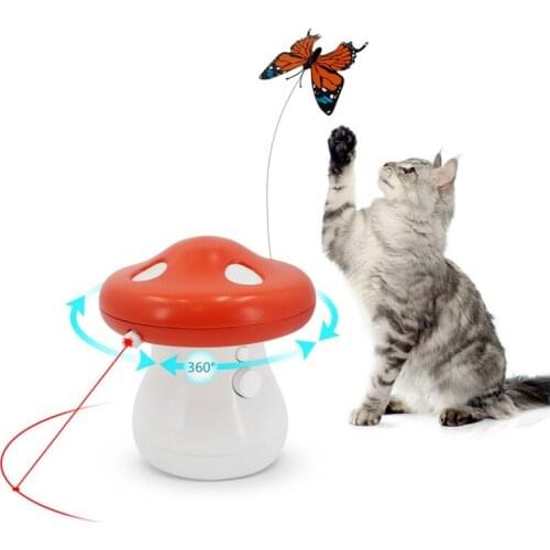 Electric Funny Cat Toy Pet Turntable Led Cat Laser Smart Toys Interactive Automatic LED Creative Cat Toys Home