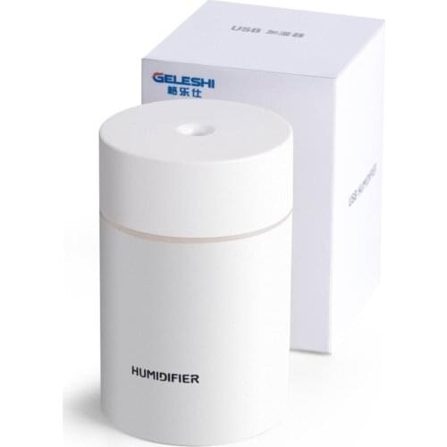 300ML USB Electric Air Humidifier Nano Atomization Diffuser Essential Oils Diffuser For Car Home Mist Maker Silent LED night