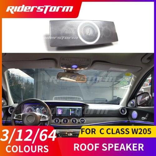 Roof speaker interior reading light for C class w205 roof speaker tweeter fit C200 C300 3/12/64 colors roof speaker