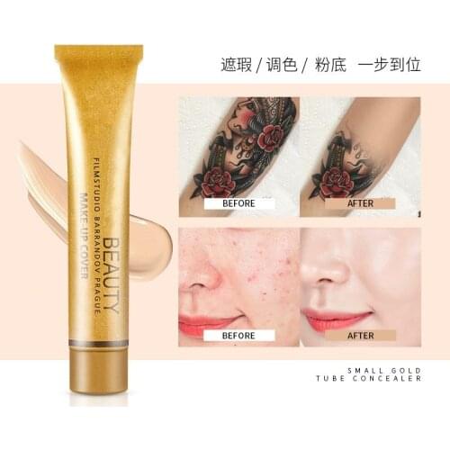 14Color Concealer Liquid Foundation Cream Cover Tattoo Acne ScarsConcealer Moisturizing Full Camouflaged Natural Brighten Makeup