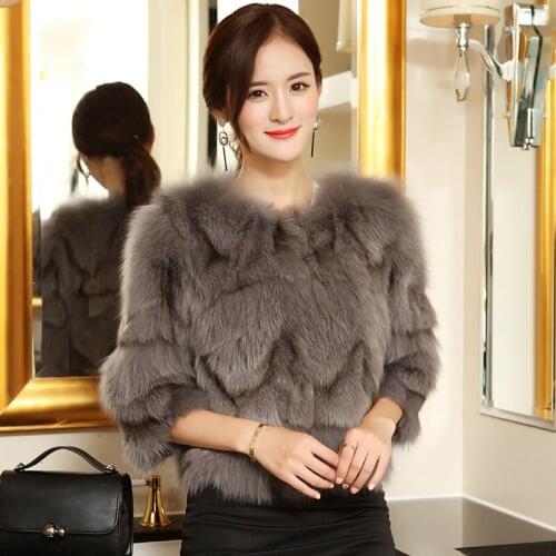 Autumn Short Jacket Winter Coat Women Clothes Real Fox Fur Coats Korean Vintage Jackets Chaqueta Mujer MY980