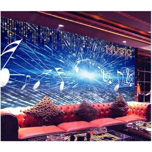 Custom photo wallpaper for walls 3 d murals Modern Cool fashion bar ktv music nightclub tooling background wall papers decor
