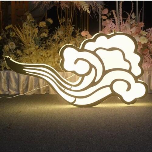 Wedding props luminous auspicious cloud pendant cloud ceiling wedding stage background layout window decoration