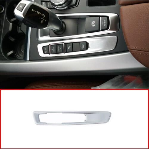 Car Styling ABS Interior Chrome Plated Center Console Mode Button Frame Cover Trim For BMW X5 F15 X6 F16 2014-2017