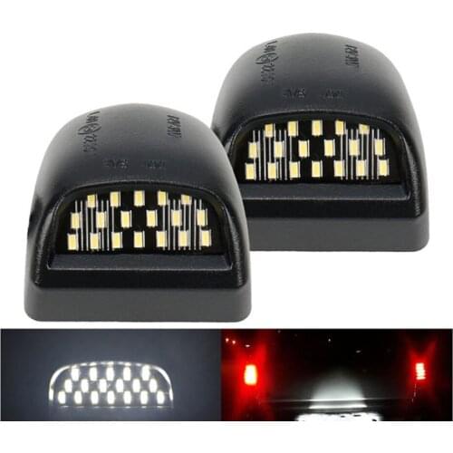 2 Pcs For Cadillac Escalade ESV EXT 2002-2013 LED License Plate Light 6500K 12V Car Number Lamps Replacement Auto Accessories