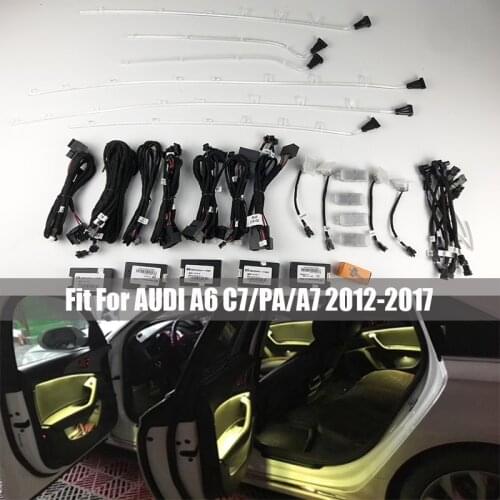 MMI control For Audi A6 C7 C7 PA A7 2013-2018 Interior Atmosphere Light LED ambient light door Footwell light original