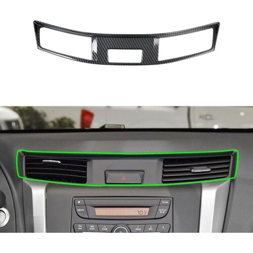 Car Interior Middle Air Vents Outlet Adjust Paddles Clip Cover Trim Stickers Caps Compatible For Nissan Navara 2017 2018 2019