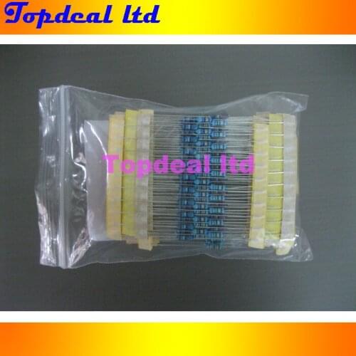 1/4W 20Values Metal Film Resistors Assorted kit 20pcs/each value total 400pcs