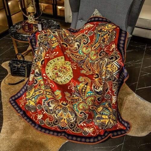 1pc Luxury Velvet Blanket Comforter Bed Cover Quilting 150x150cm/150x200cm/200x230cm