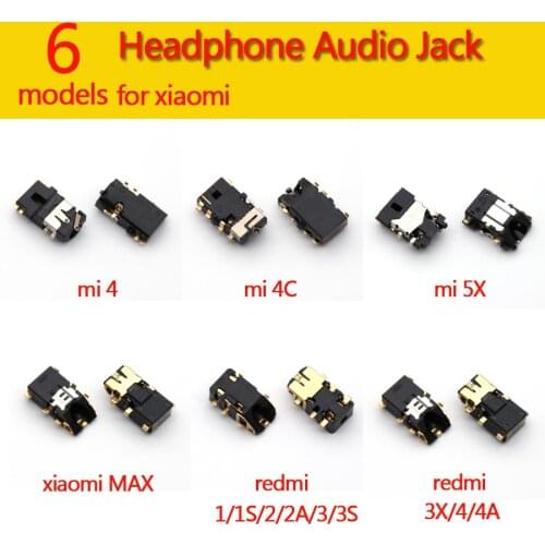 1pc for Xiaomi Mi 4 4C 5X Max Redmi 1 1S 2 2A 3 3S 4 4X Earphone ear phone Headphone Audio Jack Repair Parts Replacement