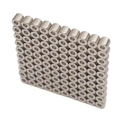 50PCS Small Round NdFeB Neodymium Magnet With Hole Mini Powerful Rare Earth Permanent Fridge Magnets for DIY