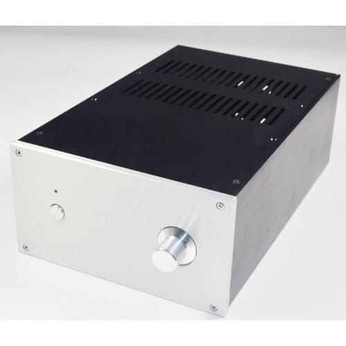 351*225*120MM DIY box amplifier case shell silver drawing WA141 all aluminum preamplifier case shell box