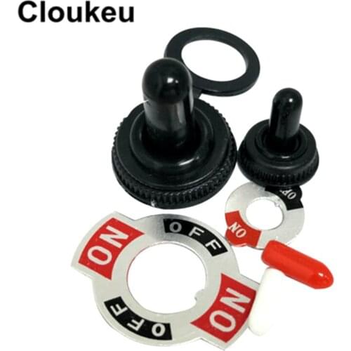 5Pcs 6MM 12MM Rocker Switch Waterproof cap Handle Dust cap Signage ON-OFF-ON MTS WPC