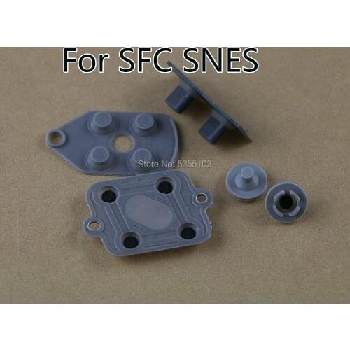 50Sets Replacement For Super NES Nintendo SNES Conductive Rubber Silicone Pads buttons Controller Repairs for SFC