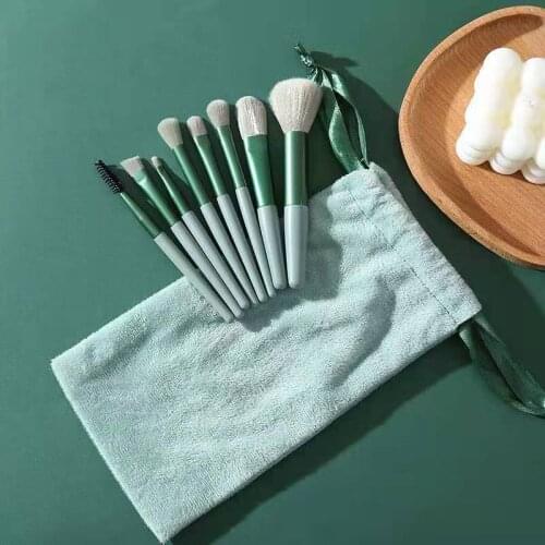 8PCS /SET Makeup Brushes Set Powder Highlight Foundation Eyeshadow Brush Eyeliner Lip Brush Mini Cosmetic Brush Set Makeup Tools