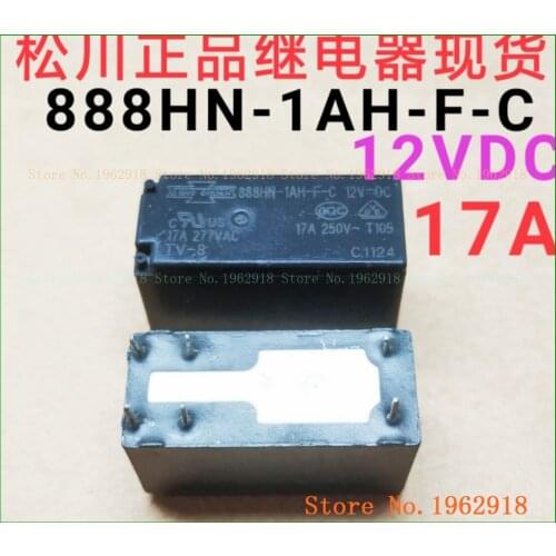 888HN-1AH-F-C 12VDC 17A 6