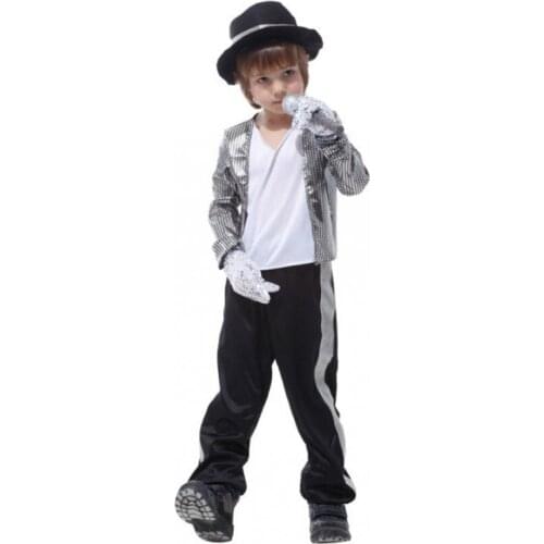 Kid Boys for Michael Jackson Suit Costumes Cosplay Performance Party Fancy Dress
