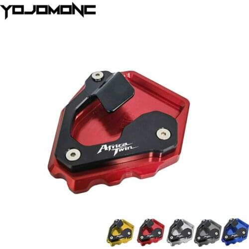 Para honda crf1000l crf 1000l áfrica gêmeo abs/dct 2016 2017 motocicleta cnc kickstand pé suporte lateral almofada de extensão p