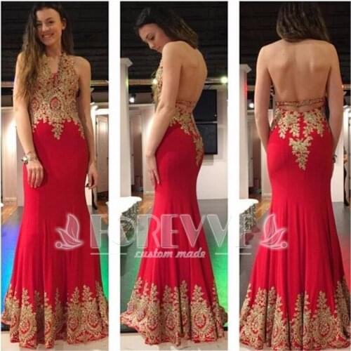 Elegant Gold Lace Mermaid Evening Dresses Long 2019 Burgundy Satin Evening Gowns Vestidos De Festa Longue Party Dress