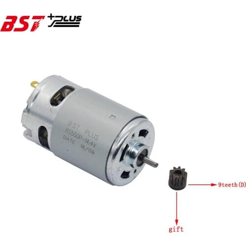 MOTOR RS550 9TEETH ( D STYLE ) 20000RPM 12V/14V/14.4V FOR BOSCH MAKITA HITACHI DEWALT WORX MILWAUKEE CORDLESS DRILL