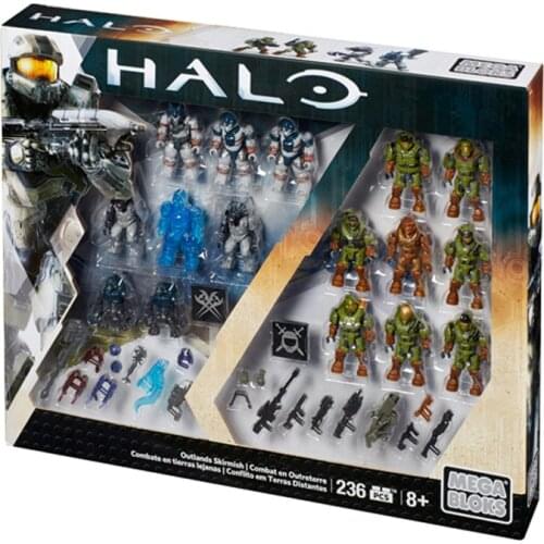 Mega Bloks Construx Halo CNH01 Outlands Skirmish Building Blocks Construction Toys Action Figure Educational toys Children Gifts