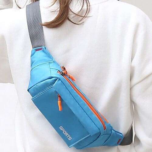 Canvas Solid Mens And Womens Simple Leisure Fashion outdoor Sport Fitness Waist Packs