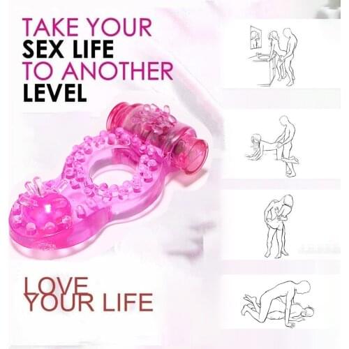 Cockring Vibrating Penis Rings Flexible Vibrator Silicon Male Time Delay Ejaculation Adult Sex Toys for Men Erotic Products