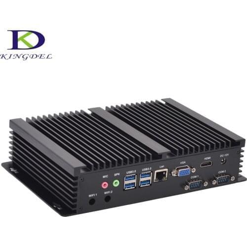 7th Gen i5 7200U i3 7020U DDR4 Dual Core Fanless Mini PC with 2*COM HDMI VGA LAN 7*USB Core i5 6006U 5250U DDR3 Industrial HTPC