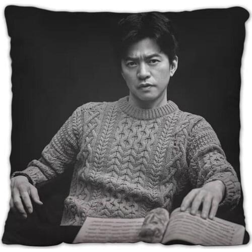 Music Poet Li Jian Pillowcase Star Photo Poster Cushion Cover Souvenir Throw Pillow Cov Forro De Cojines Decorativos Para Sofa
