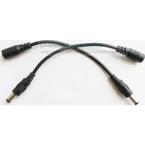 NCHTEK DC 5.5x2.5mm Male to DC 3.5x1.35mm Female Plug Extension Cord/Cable About 10CM/Free DHL Shipping/100PCS