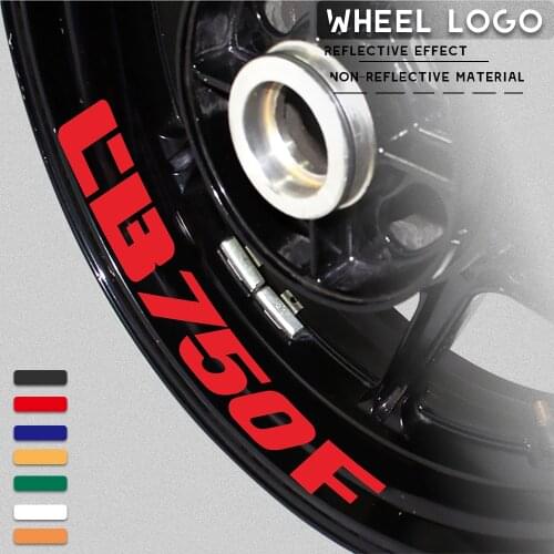 New Motorcycle Modified Wheel Sticker Waterproof Reflective Wheel Decal Color Wheel Side Strip for HONDA CB750F cb 750f