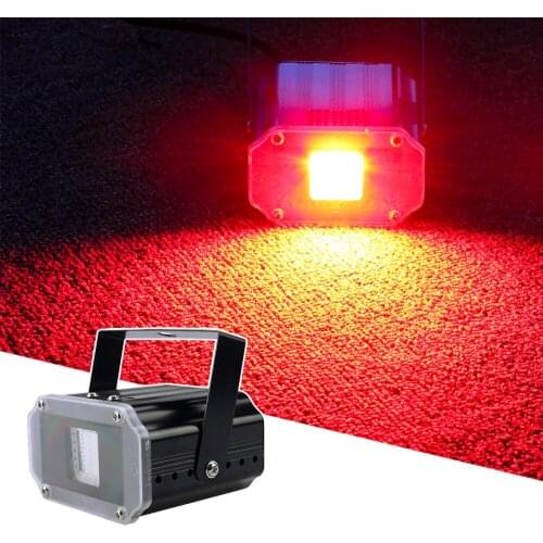 New Mini 20W SMD 5050 RGB 3in1 LED Strobe Lights Sound Control Compact Stage Disco Effect Strobe For DJ KTV Club Indoor Party