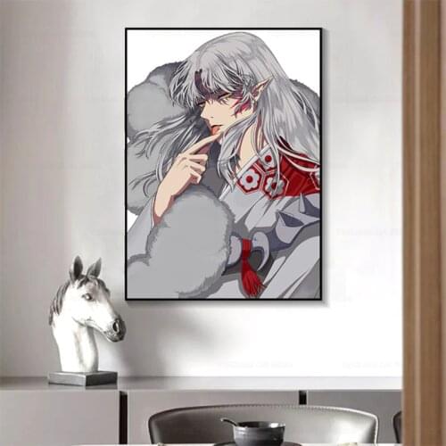 Poster Wall Artwork Modular Pictures Prints Japanese Anime TV Series Inuyasha Seshomaru Canvas Painting Home Decoration For Gift