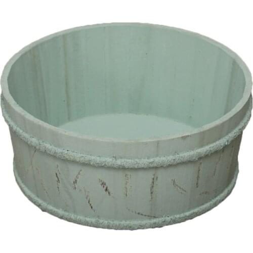 Newborn Photography Props Wooden Basin Full Moon Infants Baby Pose Shooting Prop