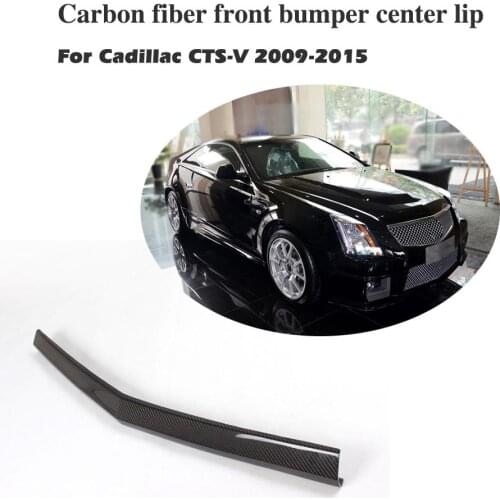 Carbon Fiber Front Bumper Lip Apron Spoiler Chin For Cadillac CTS-V 2Door Coupe 2009-2015
