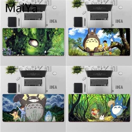 Maiya Top Quality My Neighbour Totoro Anime gamer play mats Mousepad Free Shipping Large Mouse Pad Keyboards Mat